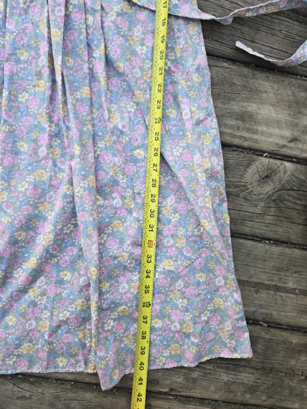 Vintage Women’s Prairie Cottage Core Country Floral Lace Collar Dress Sz XS-S - Picture 3 of 9